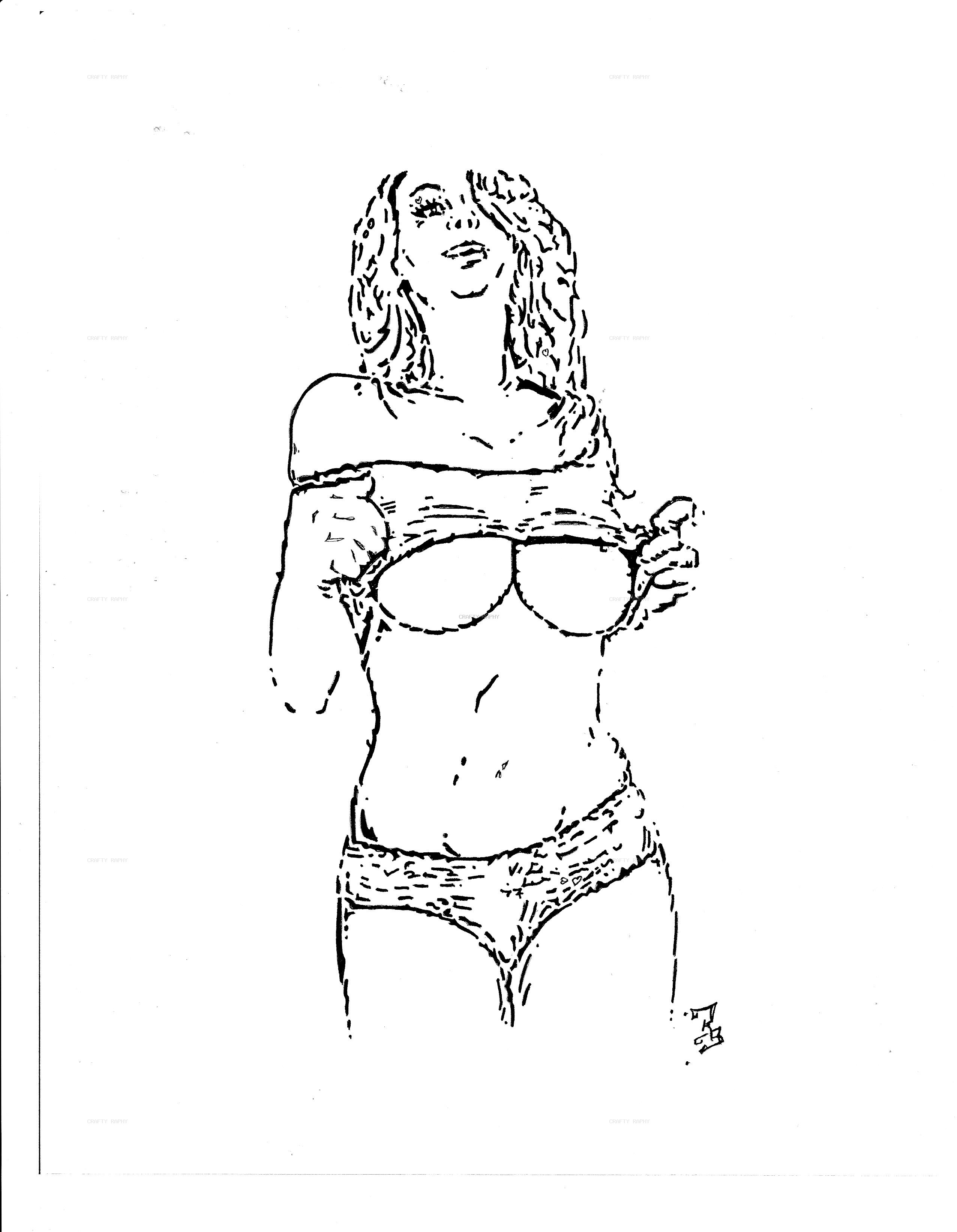 sexy girl 2 vector inkd